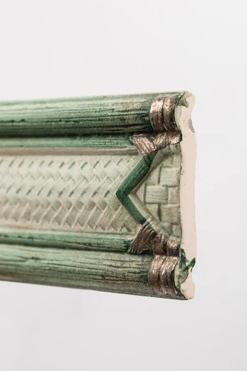 Zöld bambusz mintás dekor/Bamboo 6,5x20 / zöld