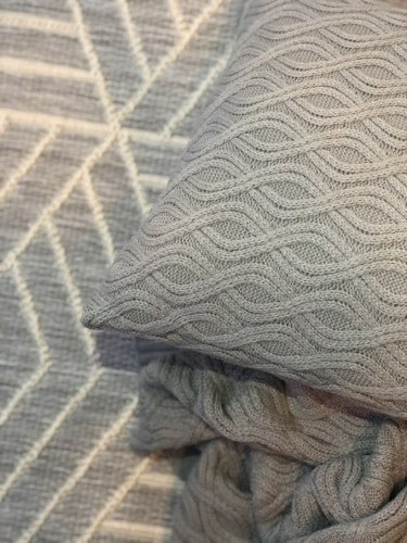 Aba szürke szett horgolt mintával Szőnyegszalon