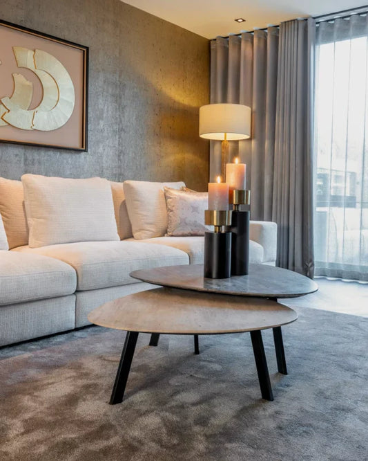 függöny és sötétítő a nappaliban