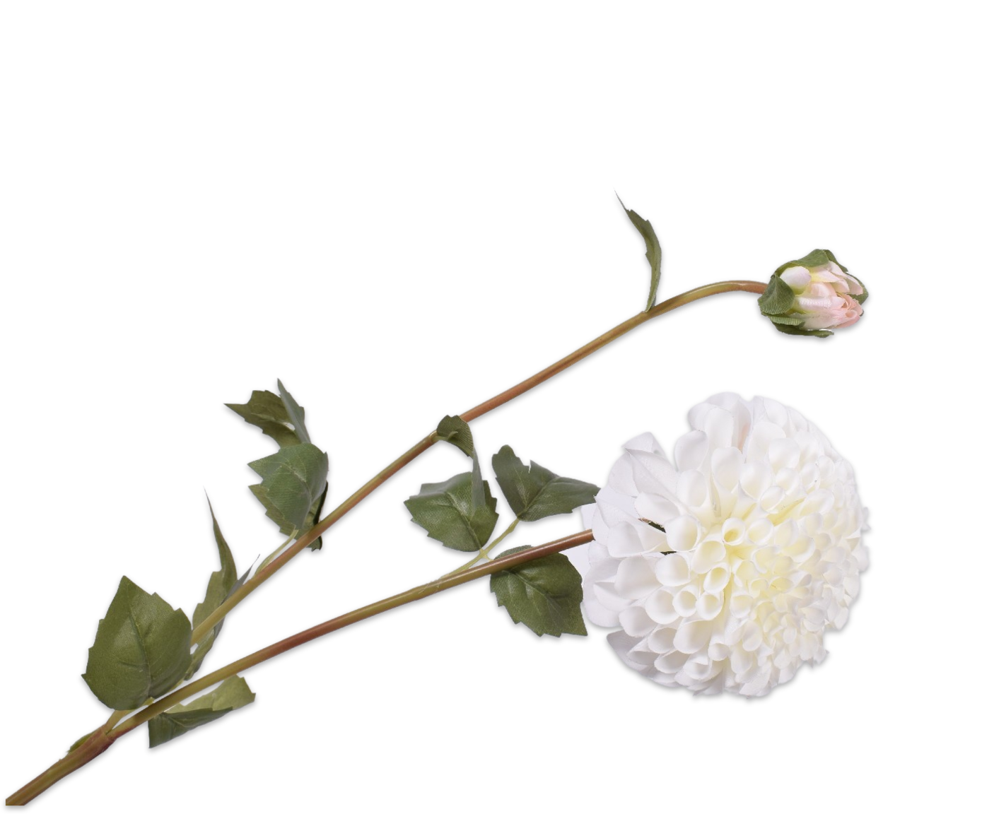 134500 dahlia fehér 80 cm a tisztaság, az elegancia és a kifinomultság jelképe.