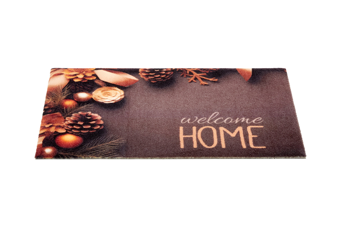 Karácsonyi welcome home barna lábtörlő