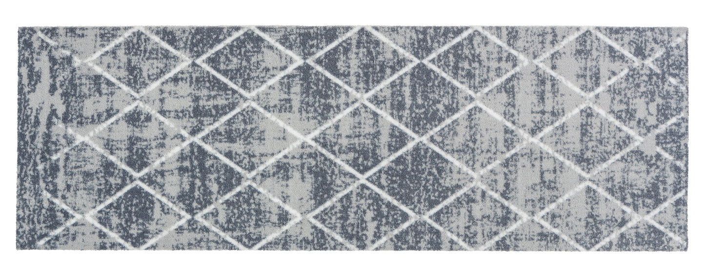 Miabella- szürke rombusz konyhai szőnyeg