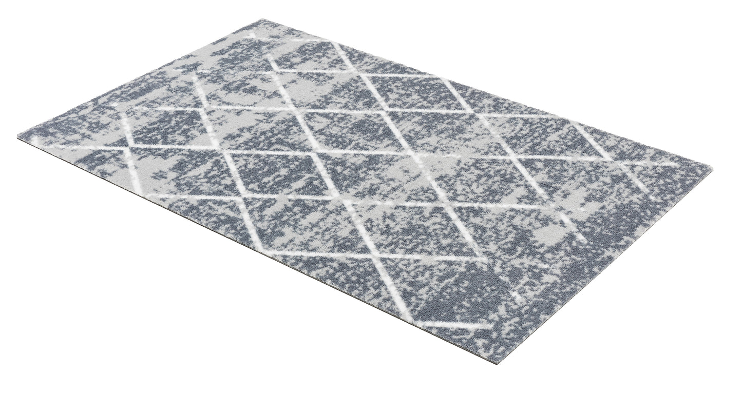 Miabella- szürke rombusz konyhai szőnyeg