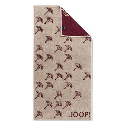 JOOP! Select bordó-mályva törölköző – Elegáns mintázat, prémium német minőség