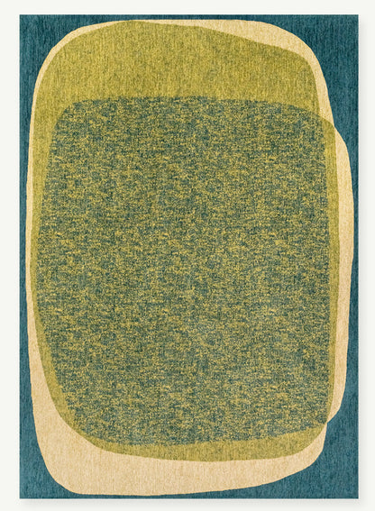 MARBLE LARCH 2062- zöld síkszövött modern szőnyeg