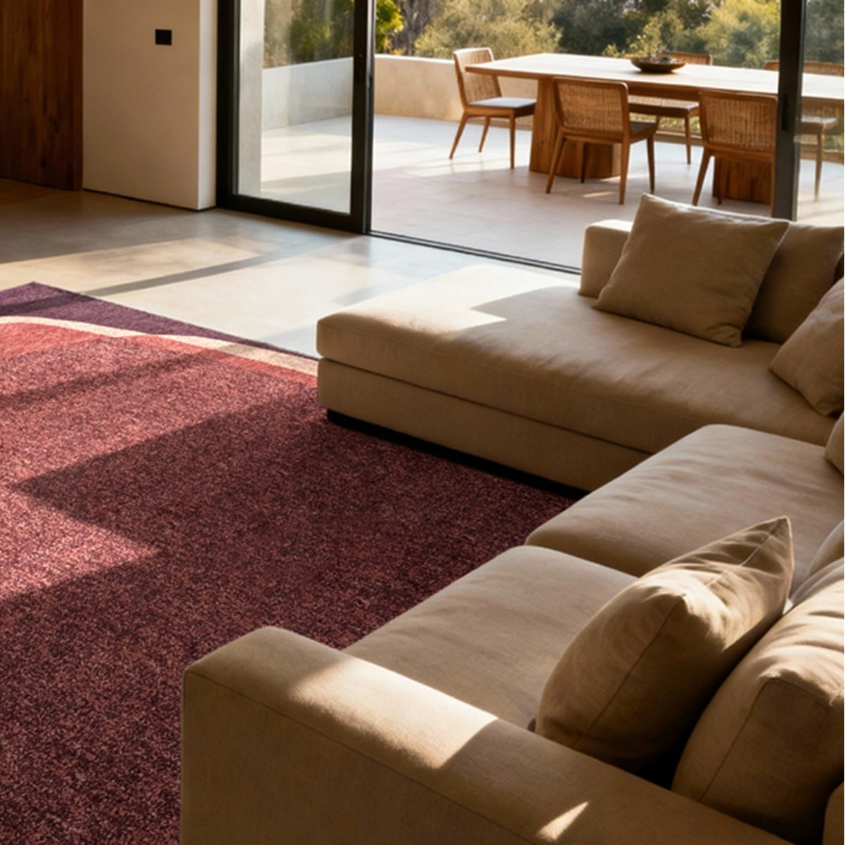 MARBLE ROSEWOOD 2064  síkszövött modern szőnyeg