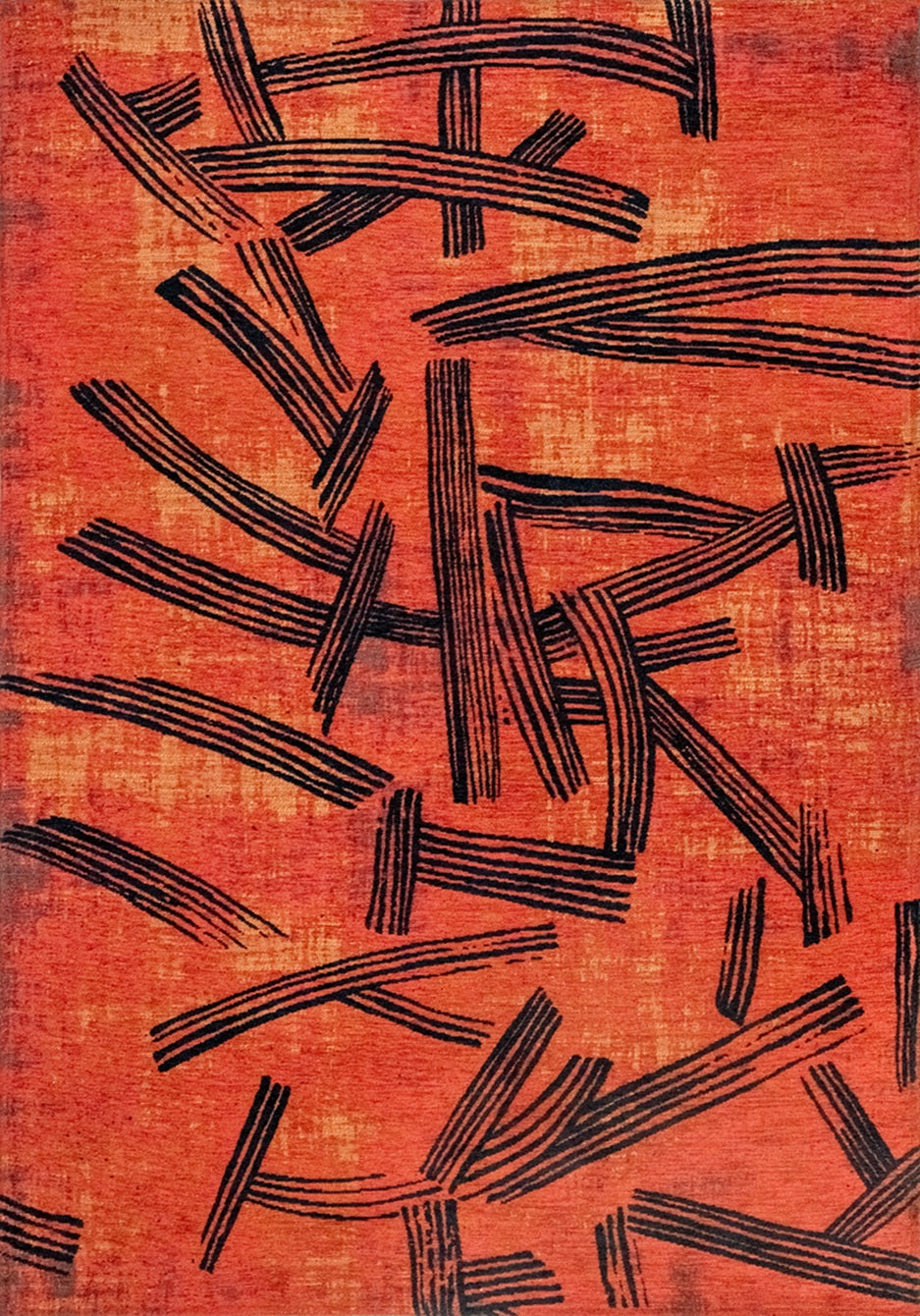 2069 KANJI GINGERCHOCOLATE síkszövött modern szőnyeg