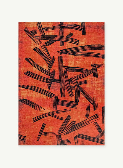 2069 KANJI GINGERCHOCOLATE síkszövött modern szőnyeg