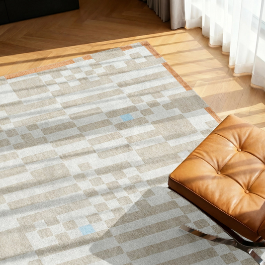 CHESS GREYHOUND 2075 síkszövött beige szőnyeg