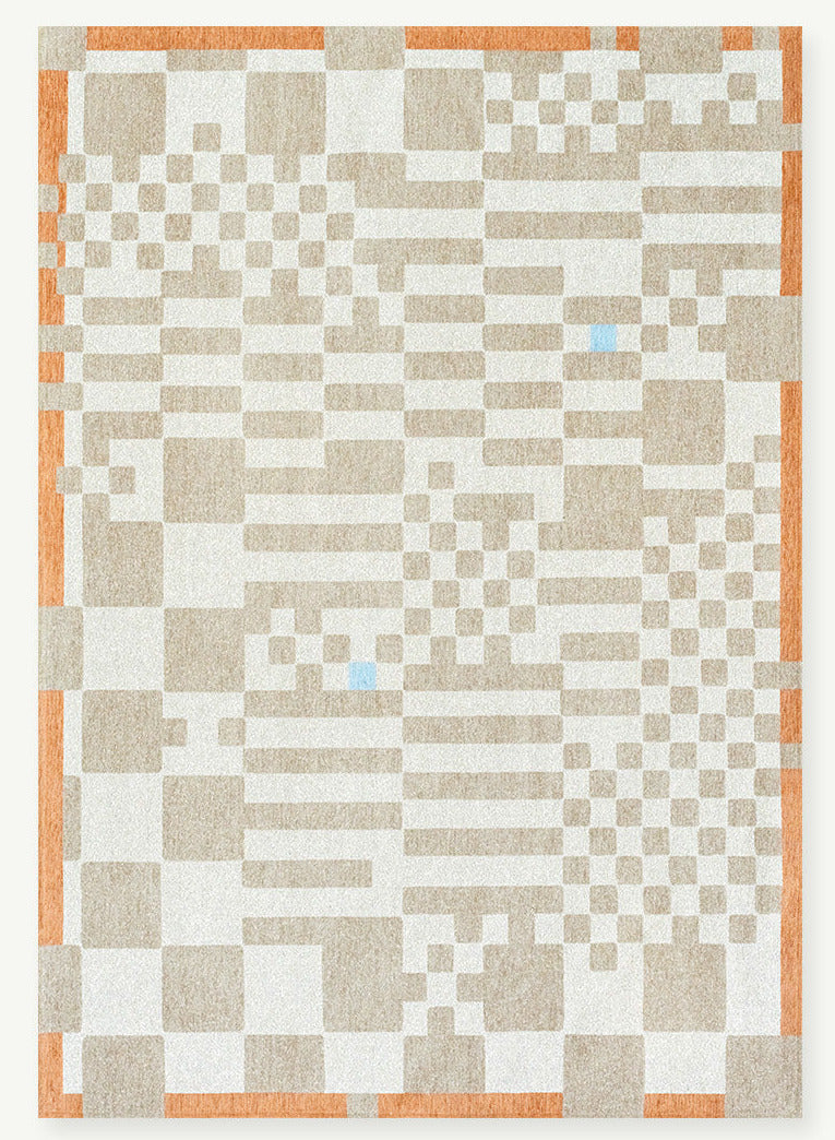 CHESS GREYHOUND 2075 síkszövött beige szőnyeg