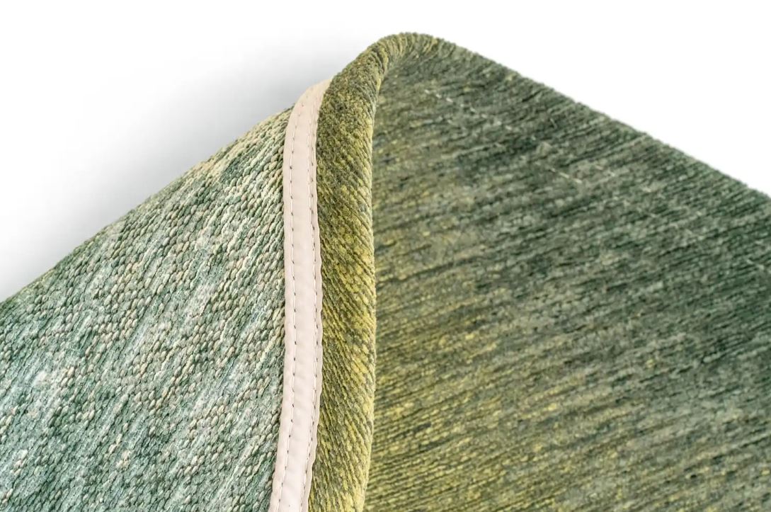Aquarelle - Leaf 2092 zöld síkszövött szőnyeg