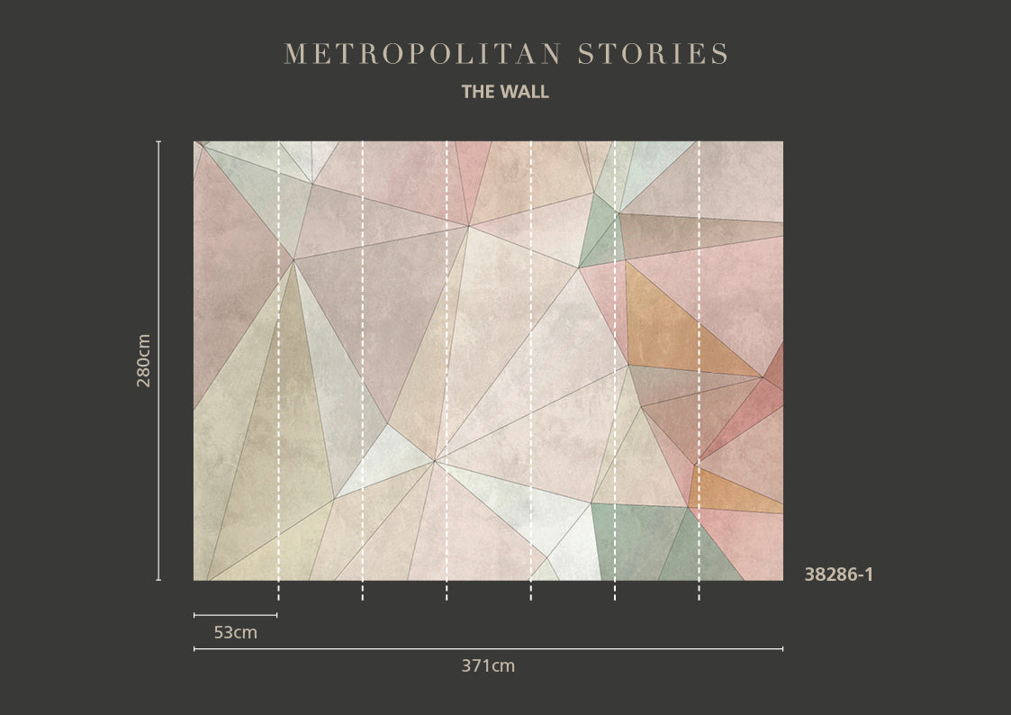 Modern geometrikus fali poszter