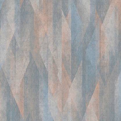 Modern geometrikus mintás tapéta kék-beige