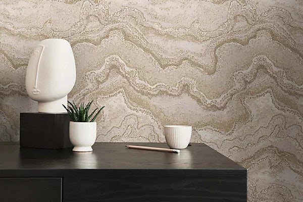 Márványos beige design tapéta