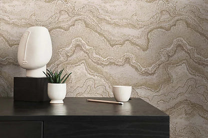 Márványos beige design tapéta