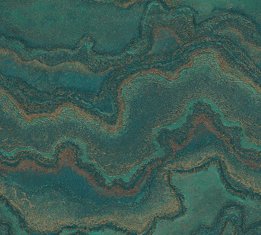 Márványos zöld design tapéta