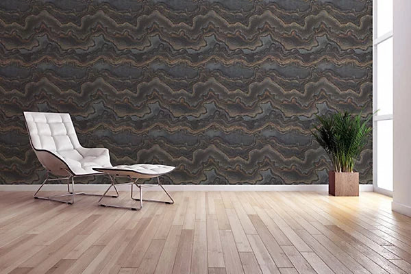 Márványos sötétbarna design tapéta