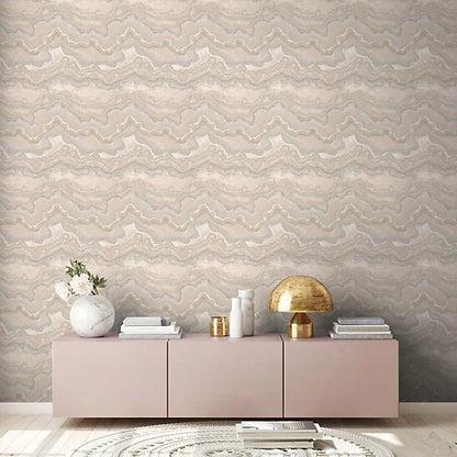 Márványos ekrü design tapéta