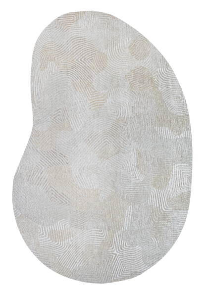9229 SHELLBEIGE_ modern síkszövött szőnyeg - amorf