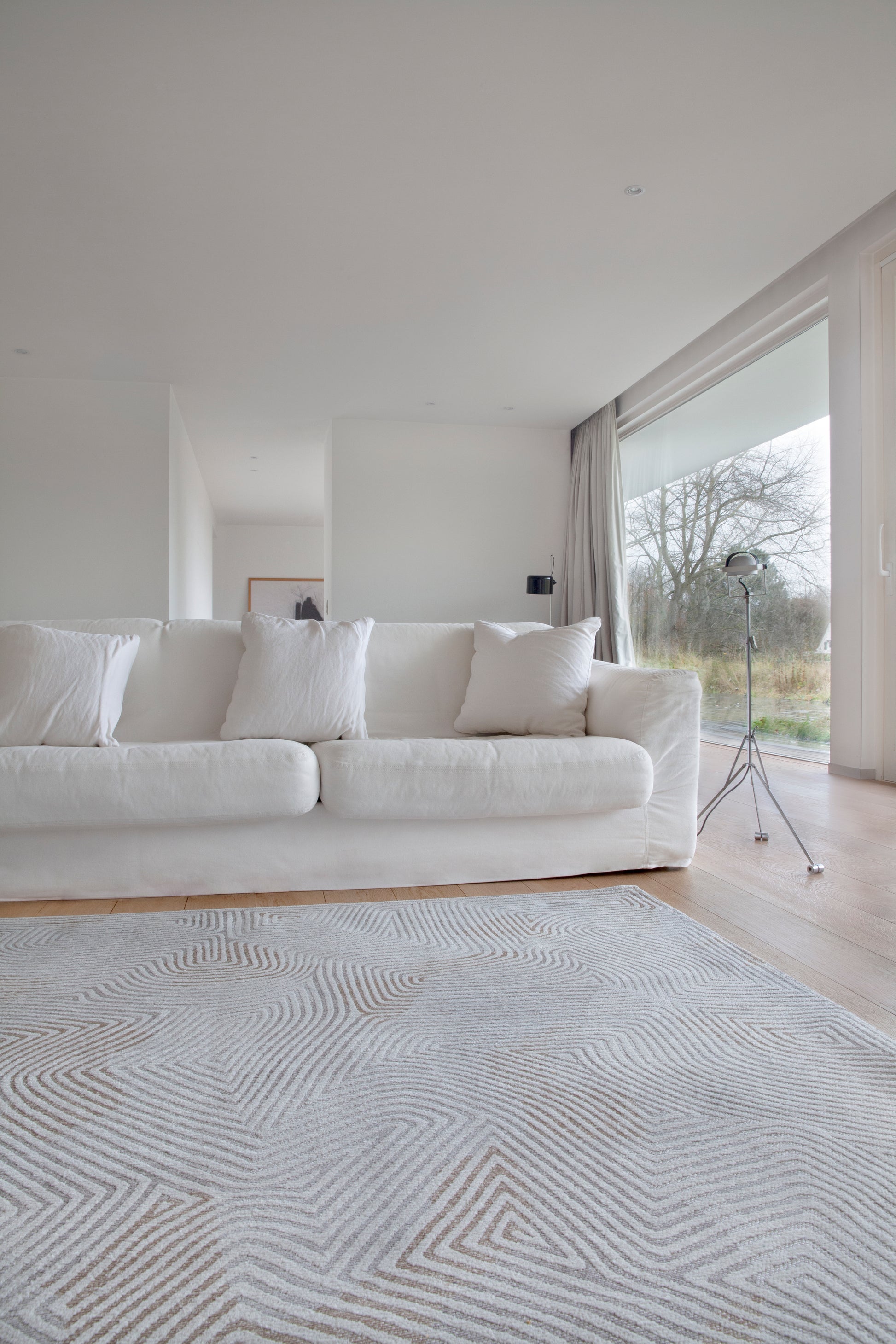 OYSTERWHITE- síkszövött modern szőnyeg 