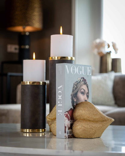 Csók arany színű könyvtámasz