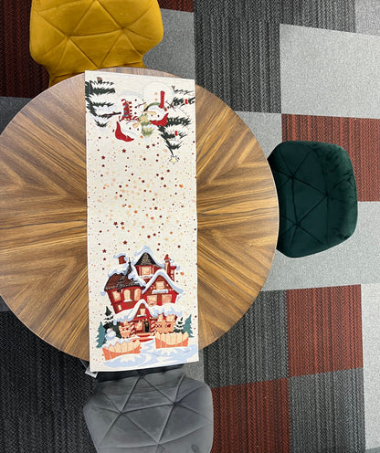 Terítő karácsonyi házikós