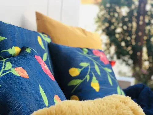 Arabella kék díszpárna 3 darabos szett / kék