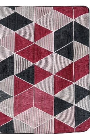 Arletty bordó díszpárna töltettel 40x40 / piros-bordó