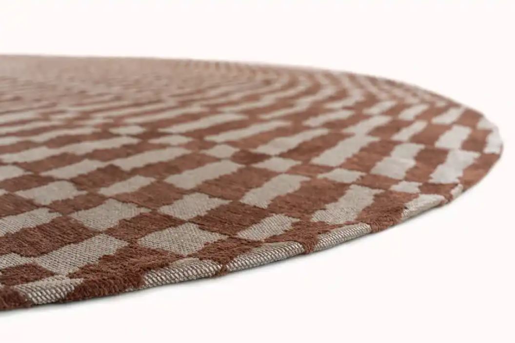 BERBER KSAR 9653 síkszövött modern design kör szőnyeg