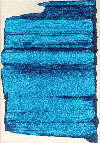 BRUSH DIVABLUE 2080 síkszövött kék szőnyeg