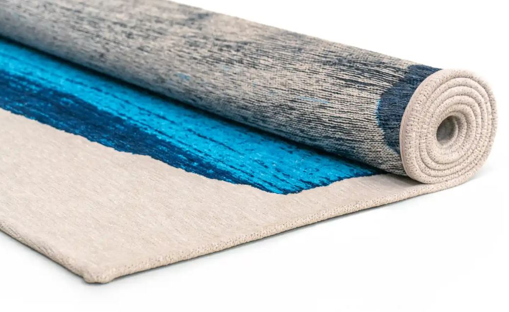BRUSH DIVABLUE 2080 síkszövött kék szőnyeg