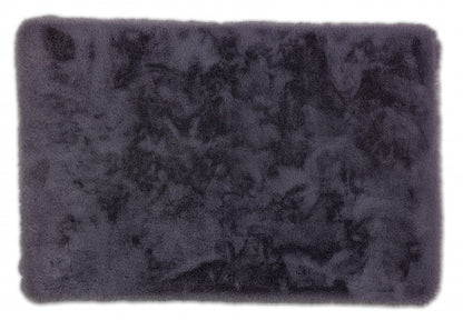 Bali antracit fürdőszoba szőnyeg 40x60 / szürke