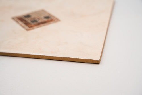 Bézs dekorcsempe/Berillo 20x25 / beige-barna