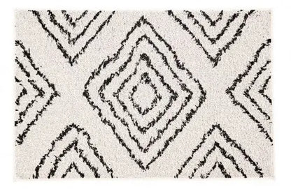 Boho nature fürdőszoba szőnyeg 55x65 / beige-barna