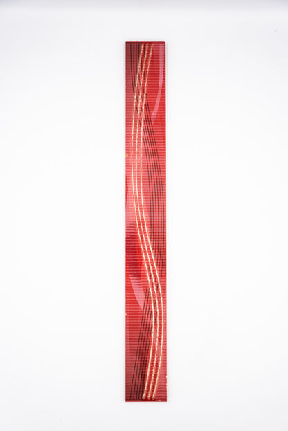 Bordó listello/Gemma bordeaux 4,5x40 / piros-bordó