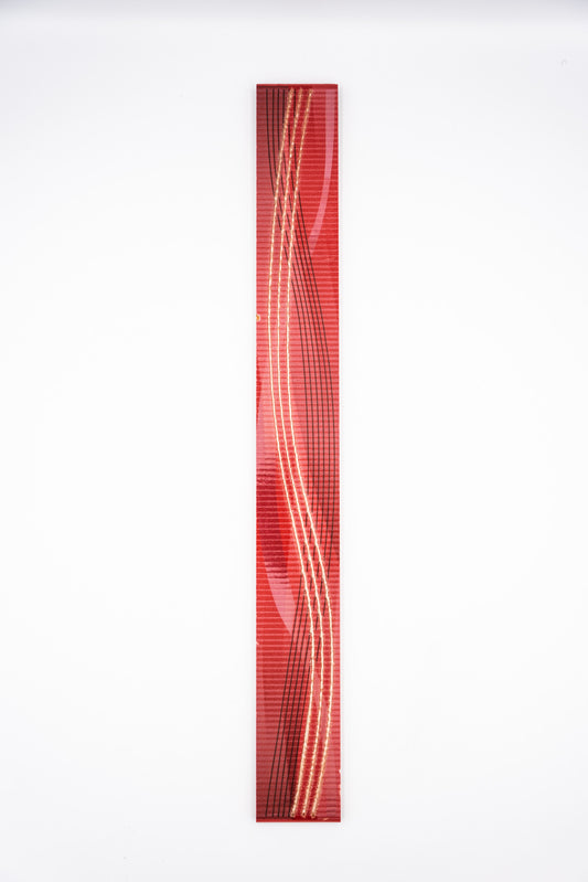 Bordó listello/Gemma bordeaux 4,5x40 / piros-bordó