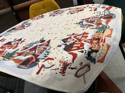 Terítő karácsonyi házikós