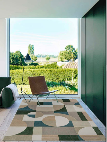 Circle kék retro szőnyeg 978017/6242