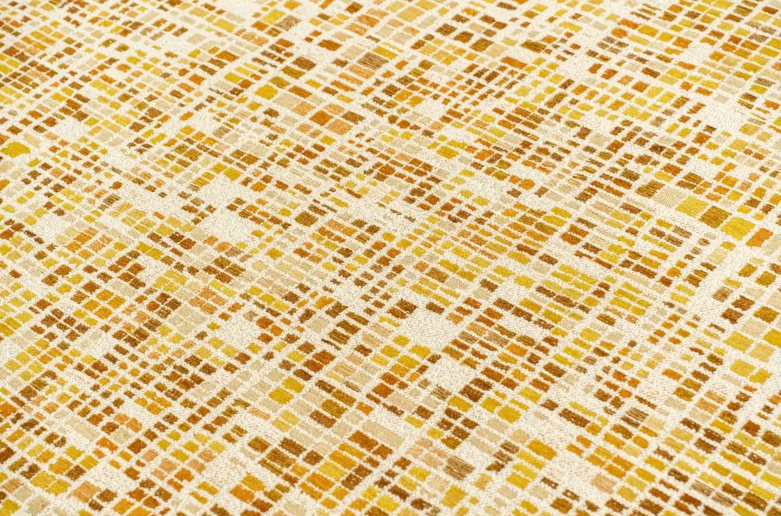 CUBIK NOON 2095 modern síkszövött sárga szőnyeg