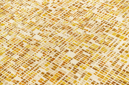 CUBIK NOON 2095 modern síkszövött sárga szőnyeg