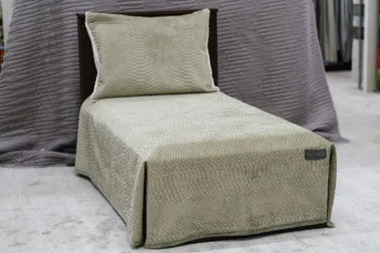 Capsule khaki ágyterítő szett 160x220+50x70 / zöld