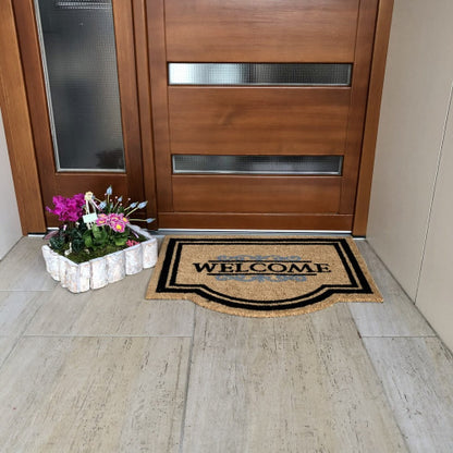 Coco Classic Welcome natural lábtörlő 60x80 / beige-barna