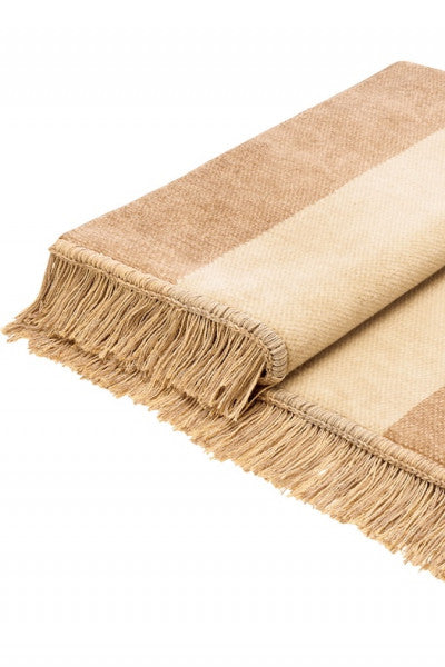 Cover Cotton S&P beige kanapé takaró 100x200 / beige-barna