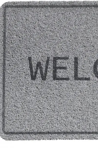 Curly Print grey welcome lábtörlő 40x60 / szürke