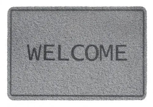 Curly Print grey welcome lábtörlő 40x60 / szürke