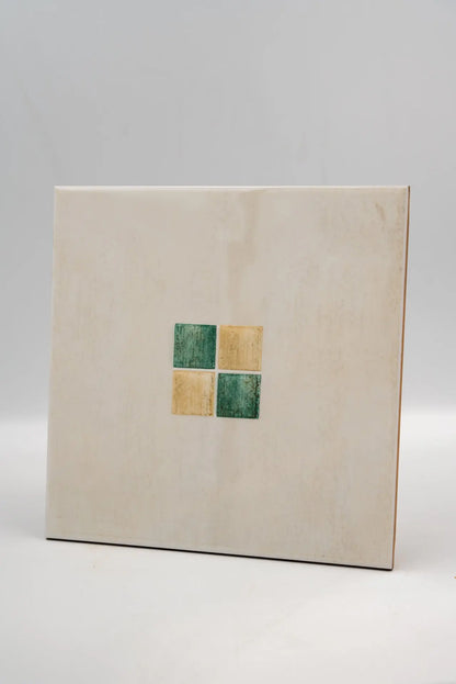 Dekorcsempe négyzetekkel/Pavona 20x20 / beige-barna