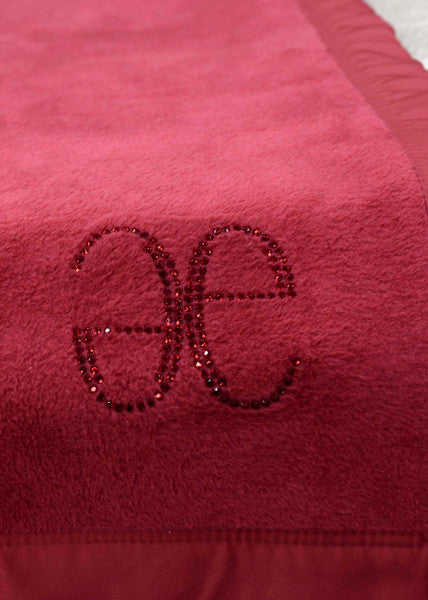 Elegance Swarowski pléd 150x200 / piros-bordó