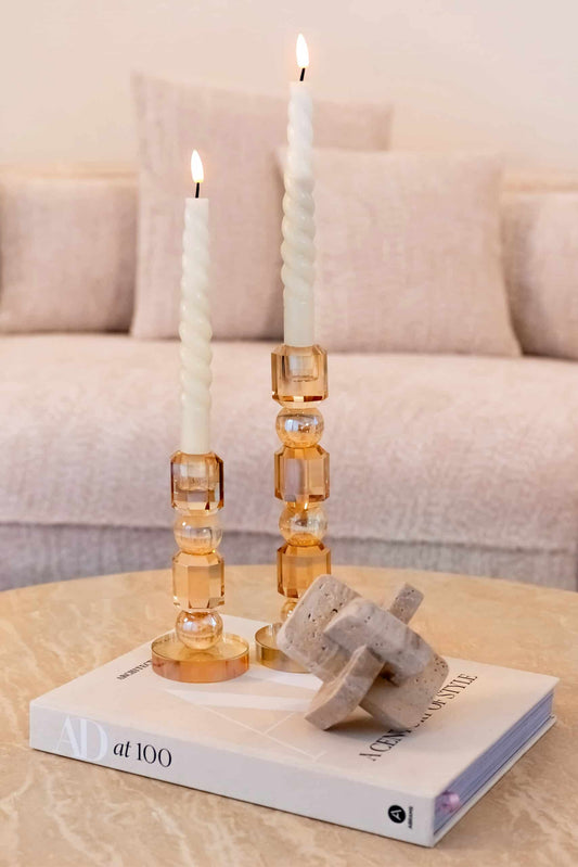 Meral barna gyertyatartó