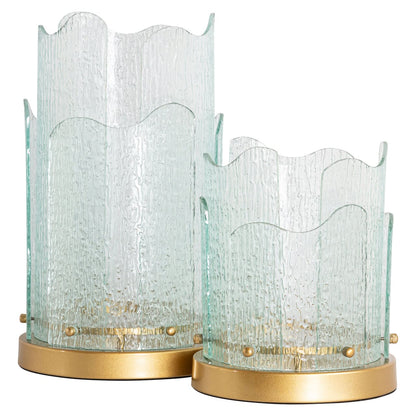 Danila asztali üveg búrás gyertyatartó