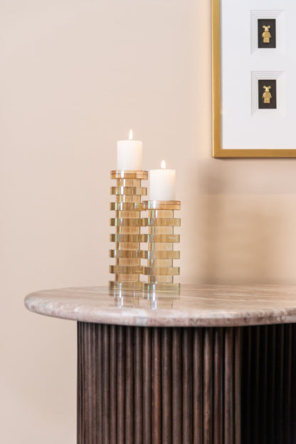 Cira gyertyatartó – elegáns kristály design, kézzel készült minőség